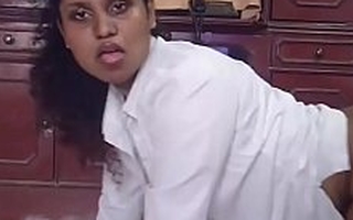 Naughty But Horny Indian Making out Herself With respect fro A Big Dildo