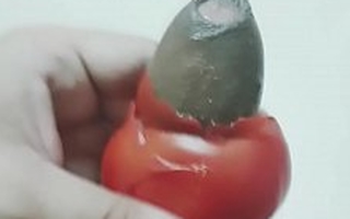 Indian man fucks a tomato